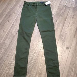 NWT ASOS Green Stretch Jeans Size 36x36